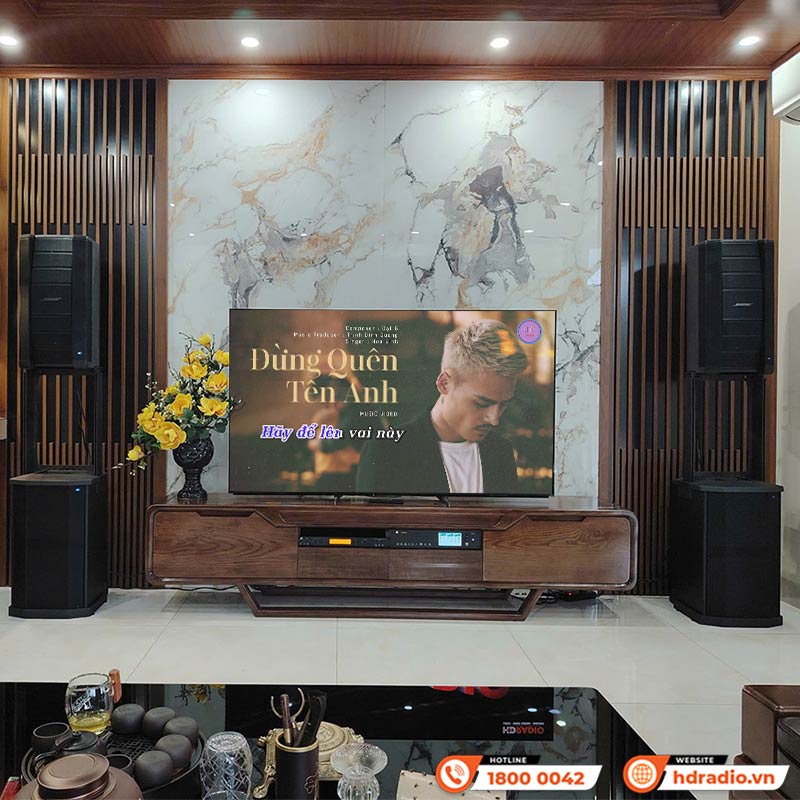 Lắp đặt Dàn Karaoke Bose HK12 cao cấp trị giá gần 203 triệu đồng cho anh Việt ở Phổ Yên, Thái Nguyên
