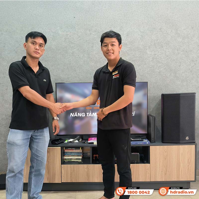 Lắp đặt dàn karaoke gia đình Wharfedale KH88 trị giá gần 26 triệu đồng cho anh Nhật tại quận Tân Phú. TP. Hồ Chí Minh