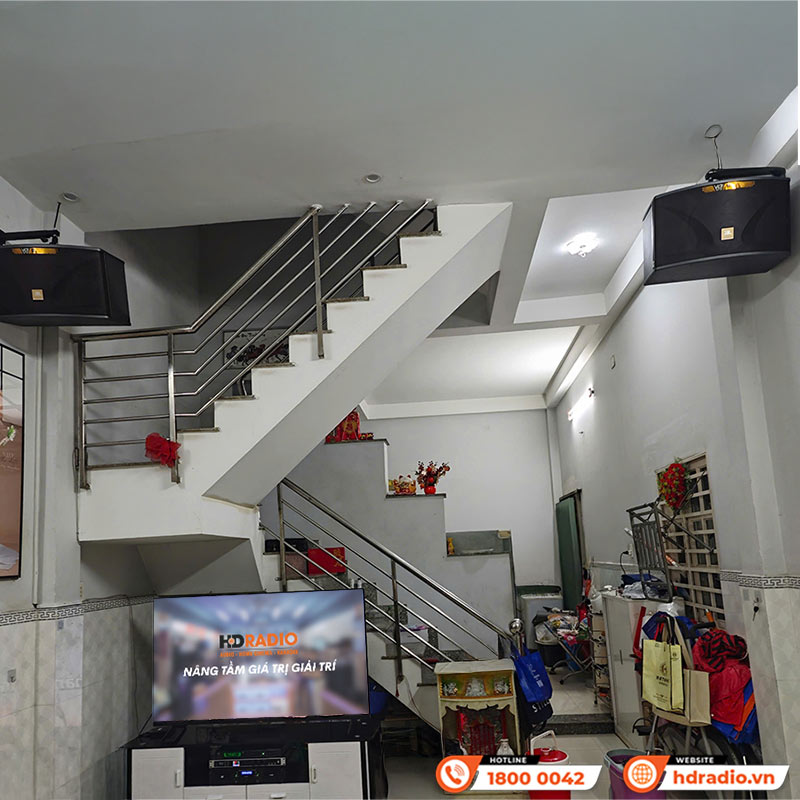 Lắp đặt dàn karaoke gia đình KHD49 trị giá gần 32 triệu cho chị Khanh ở Tân Phú, Hồ Chí Minh