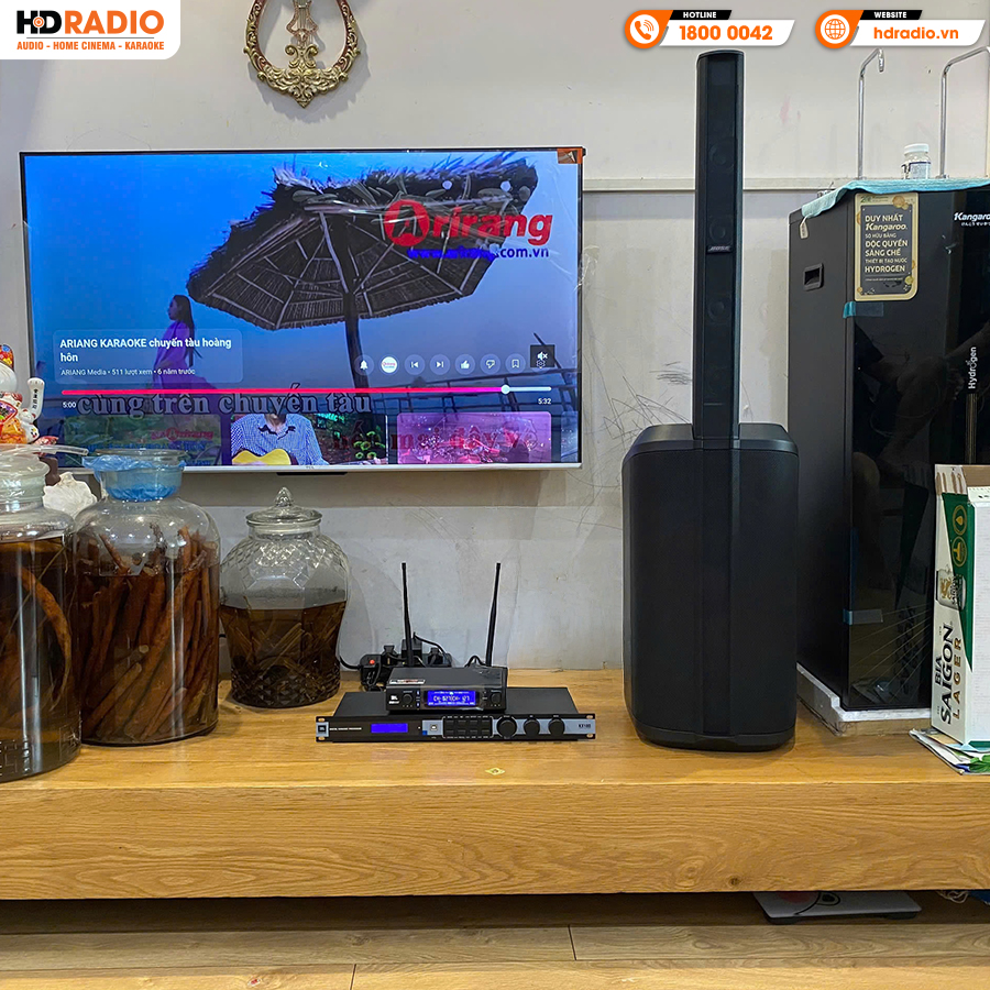 Lắp đặt Dàn Karaoke cực hay trị giá gần 45 triệu đồng cho gia đình chị Thu ở Cầu Giấy, Hà Nội