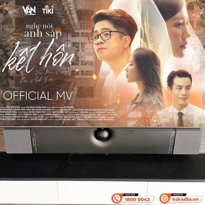 Lắp đặt Loa Soundbar Devialet Dione đẳng cấp trị giá hơn 61 triệu đồng cho chị Trang ở Tây Hồ, Hà Nội