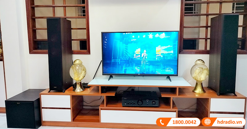 Lắp dàn nghe nhạc NN55 Đỉnh Cao hơn 41 triệu đồng cho anh Đại ở Gò Vấp, Hồ Chí Minh (Klipsch R101SW, Klipsch RP-5000F II, Denon PMA 600NE)