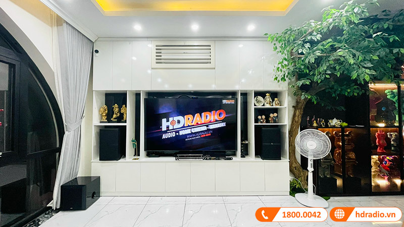 Dàn karaoke Wharfedale HK30 kết hợp sub của anh Danh ở Long Biên, Hà Nội