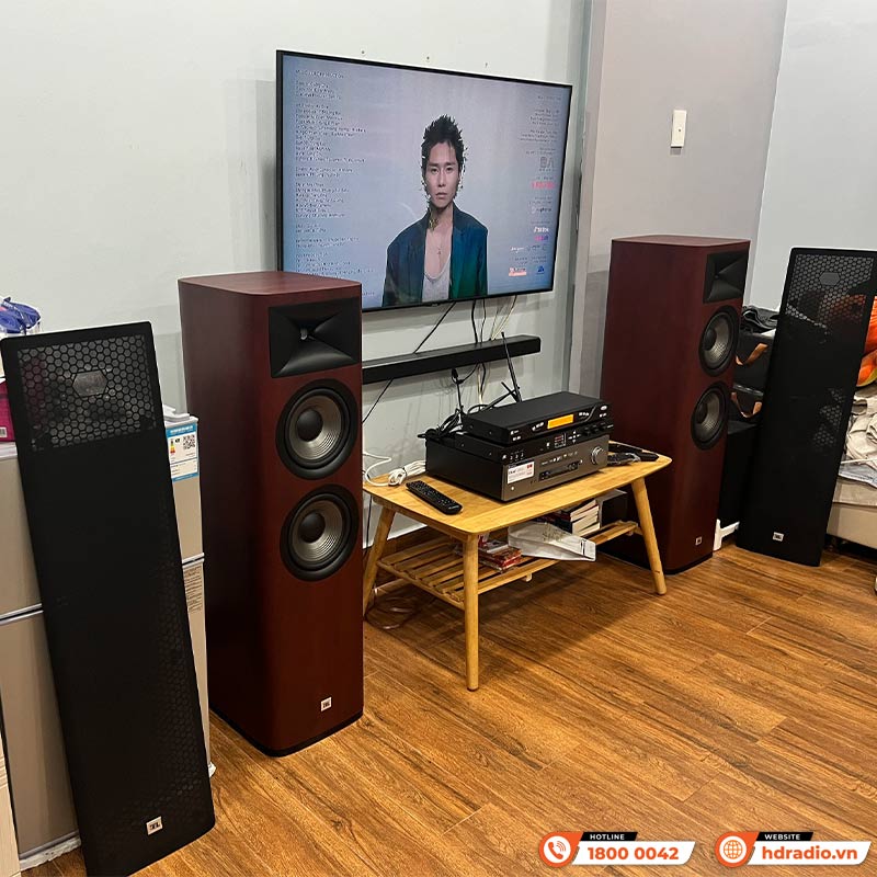Dàn nghe nhạc và hát Karaoke JBL NK18 ( JBL Studio 690 + Cambridge CXA61 + Micro + Vang Số)-5