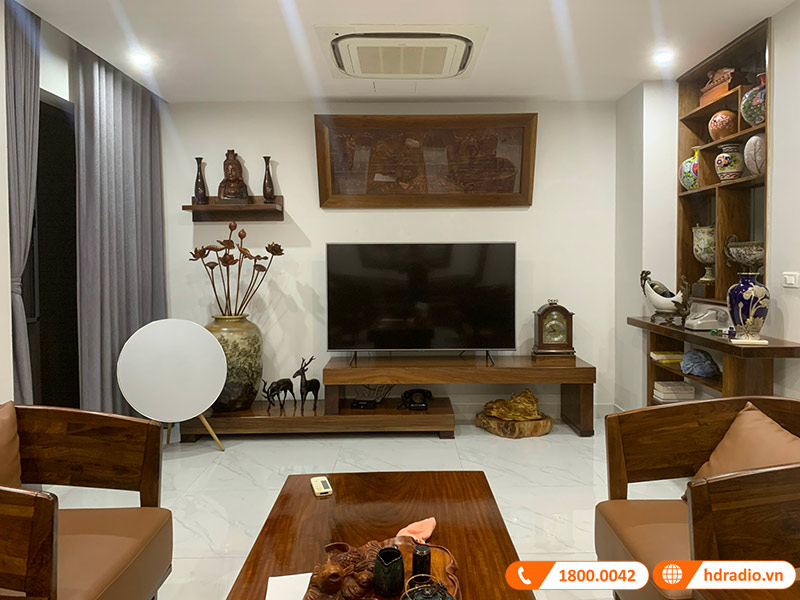 Lắp đặt hệ thống loa B&O Beoplay A9 MK4 gần 80 triệu đồng cho anh Dương ở Cầu Giấy, Hà Nội