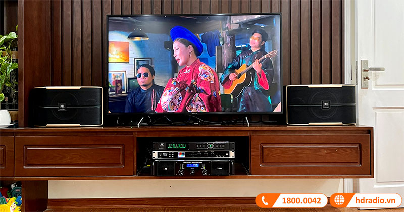 Lắp đặt dàn karaoke gia đình có trị giá hơn 26 triệu đồng cho anh Giang ở Long Biên, Hà Nội (JBL Pasion 8, JKAudio H2400, B3 Plus, Neko DK1000)