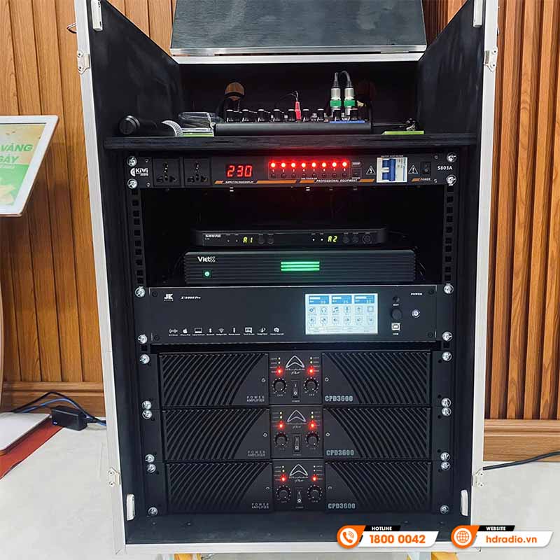 Hệ thống âm thanh hội trường sân khấu tại Trường mầm ngon ngôi sao tương lai