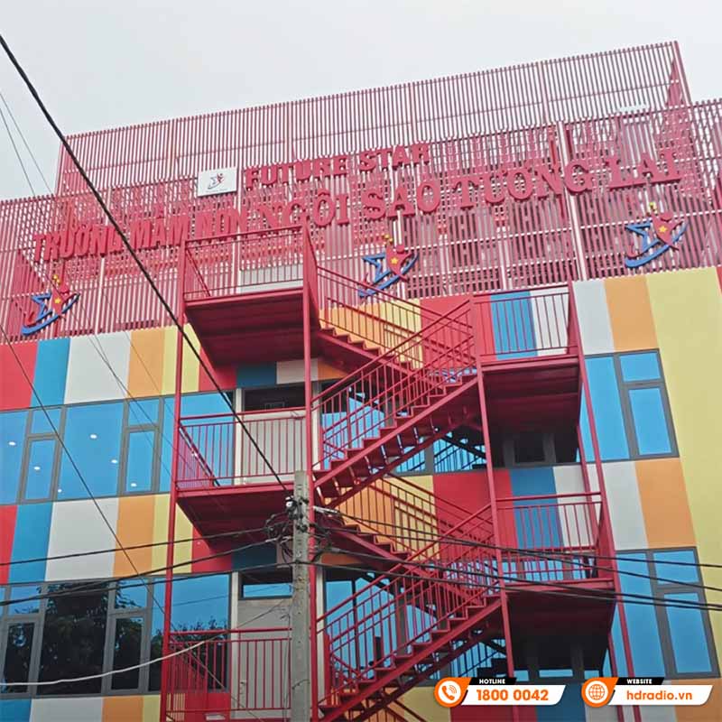 Hệ thống âm thanh hội trường sân khấu tại Trường mầm ngon ngôi sao tương lai