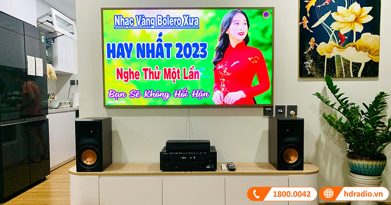 Lắp đặt Dàn nghe nhạc mini GT01 trị giá hơn 26 triệu đồng cho anh Hưng ở Quận Hà Đông, Hà Nội (Klipsch RP-600M II, Denon DRA-800H)