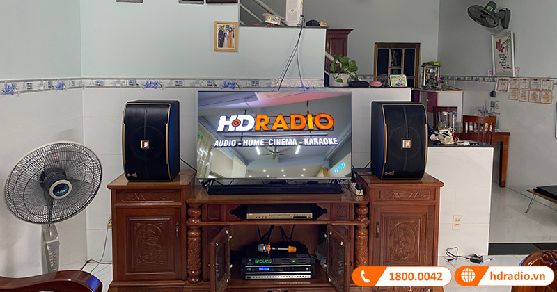 Hoàn thiện dàn karaoke JBL HK83 Cực Hay hơn 25 triệu đồng cho anh Hương ở Thủ Đức, TP.Hồ Chí Minh (JBL Pasion 10A, Kiwi PD8000, JKaudio K300)