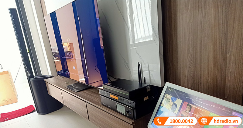 Lắp dàn karaoke Cao Cấp trị giá hơn 106 triệu đồng cho anh Ken ở Quận Bình Tân, Hồ Chí Minh (Bose L1 PRO16, JKaudio X9900 Pro, B9, VietK Pro 6TB, VietK 22inch)