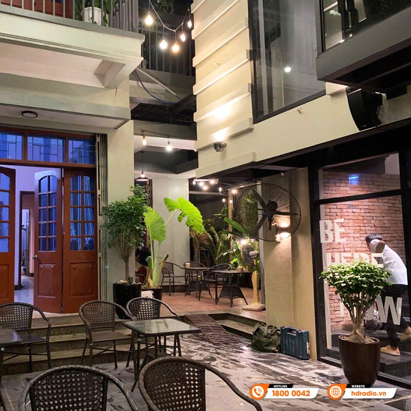 Dàn âm thanh quán Cafe của anh Lâm ở Hoàng Mai, Hà Nội