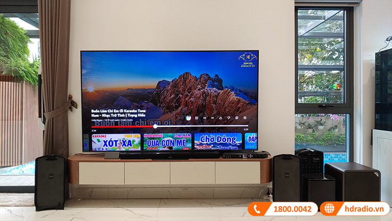 Dàn karaoke chất lượng của anh Long ở Long Biên, Hà Nội