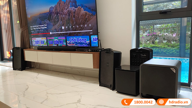 Dàn karaoke chất lượng của anh Long ở Long Biên, Hà Nội