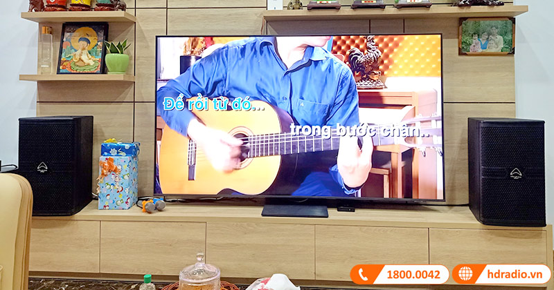 Lắp dàn Karaoke cao cấp trị giá hơn 80 triệu đồng cho anh Luân ở Quận 12, Hồ Chí Minh (JKaudio X9000, Wharfedale CPD-2600, Wharfedale Anglo E10, JKaudio B9)