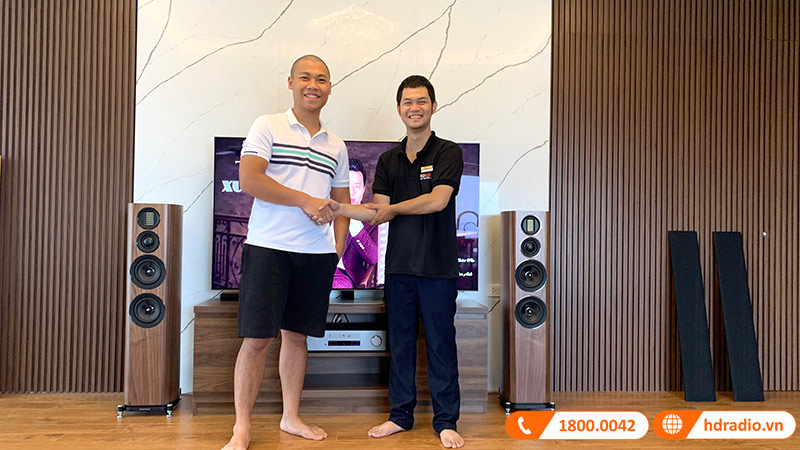 Lap dan nghe nhac Chat Luong gan 63 trieu dong cho anh Manh o Hoang Mai, Ha Noi