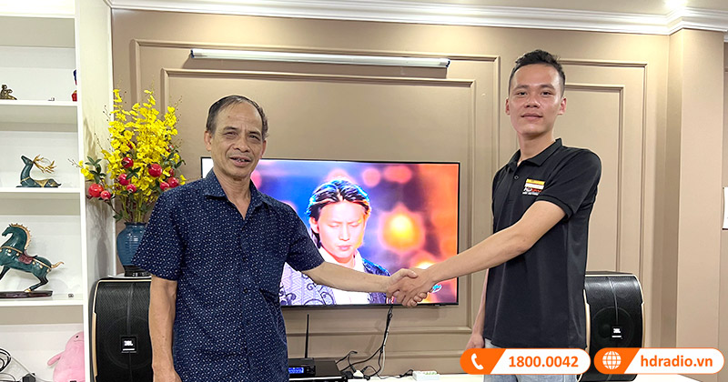 Lắp đặt dàn Karaoke Cực Hay chỉ gần 30 triệu đồng cho anh Nam ở Thanh Trì, Hà Nội (Kiwi PD8000, JBL Pasion 10, JBL VM200)