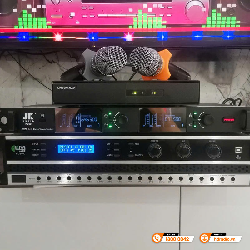 Lắp đặt Dàn karaoke JBL gia đình GD07 cho anh Nghĩa ở Quận Long Biên, Hà Nội