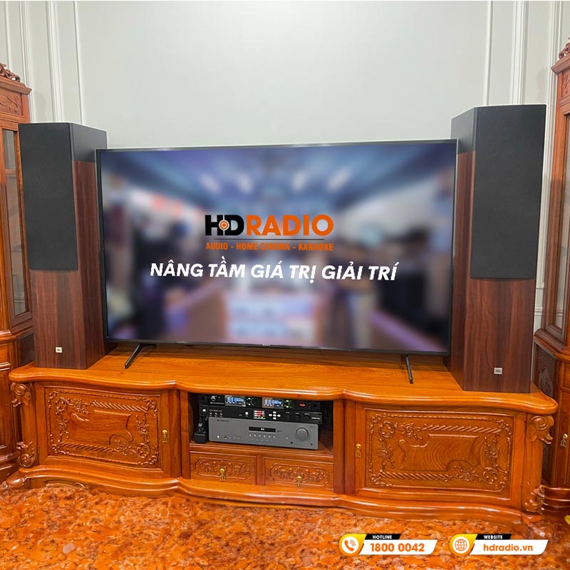 dàn nghe nhạc và hát karaoke NK15 tại nhà khách hàng