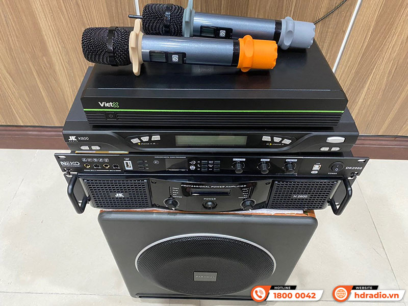 Dàn karaoke Wharfedale KH49 kết hợp đầu ViệtK của anh Nguyên ở Quận Tây Hồ, Hà Nội