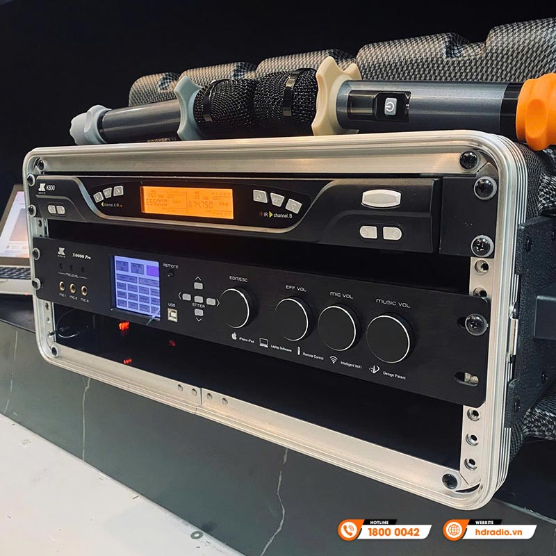 Dàn karaoke Column SK10 (Electro-Voice Evolve 50M, JKAudio K800, X9000 Pro, Tủ Rack ABS 4U)-16