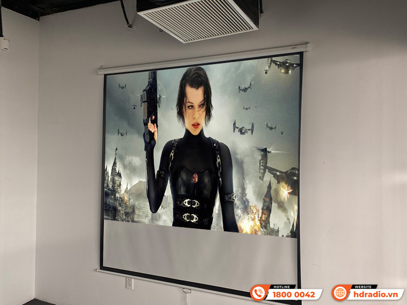 Hệ thống âm thanh, trình chiếu phòng học của anh Quốc ở Quận Tân Bình, Hồ Chí Minh