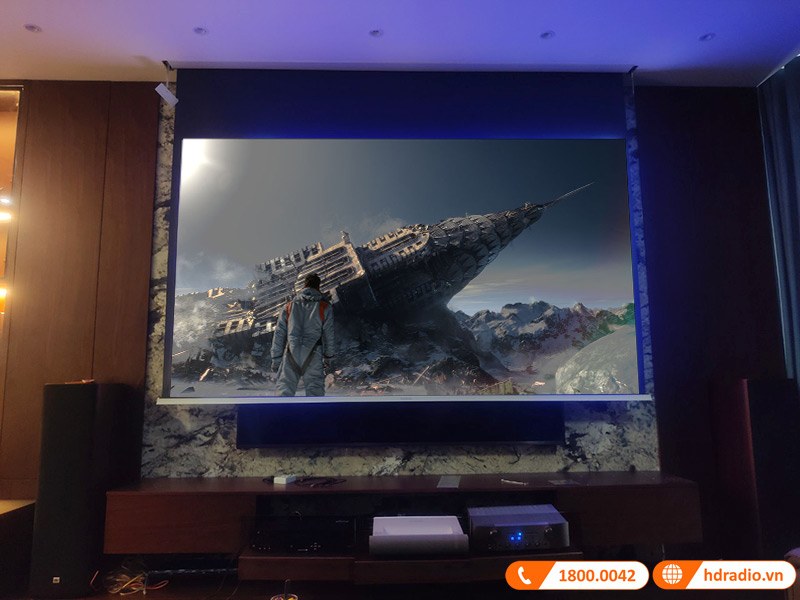 Hệ thống máy chiếu ViewSonic X2000-4K của anh Quỳnh ở Đại Lải, Vĩnh Phúc