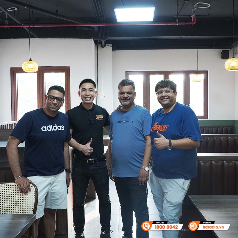 Hệ thống âm thanh nhà hàng chất lượng của anh Sơn ở Văn Giang, Hưng Yên