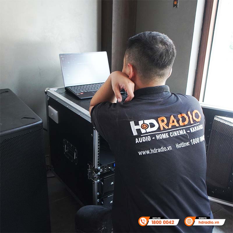 Hệ thống âm thanh nhà hàng chất lượng của anh Sơn ở Văn Giang, Hưng Yên