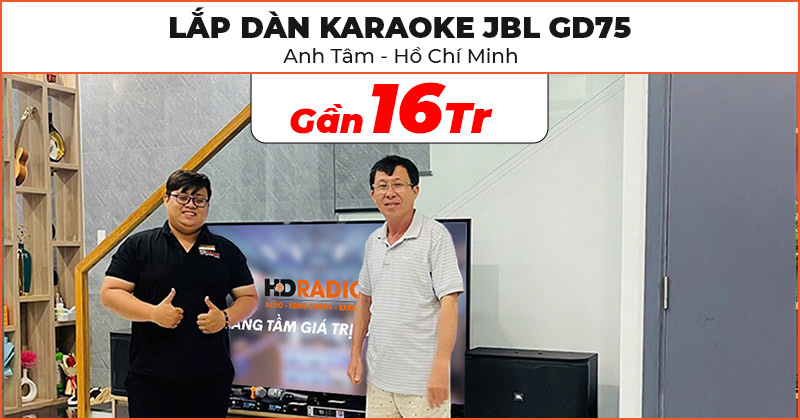 Dàn karaoke JBL GD75 của anh Tâm ở Nhà Bè, Hồ Chí Minh