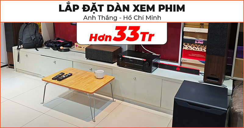 Lắp dàn xem phim cho anh Thắng ở Quận 1, Hồ Chí Minh
