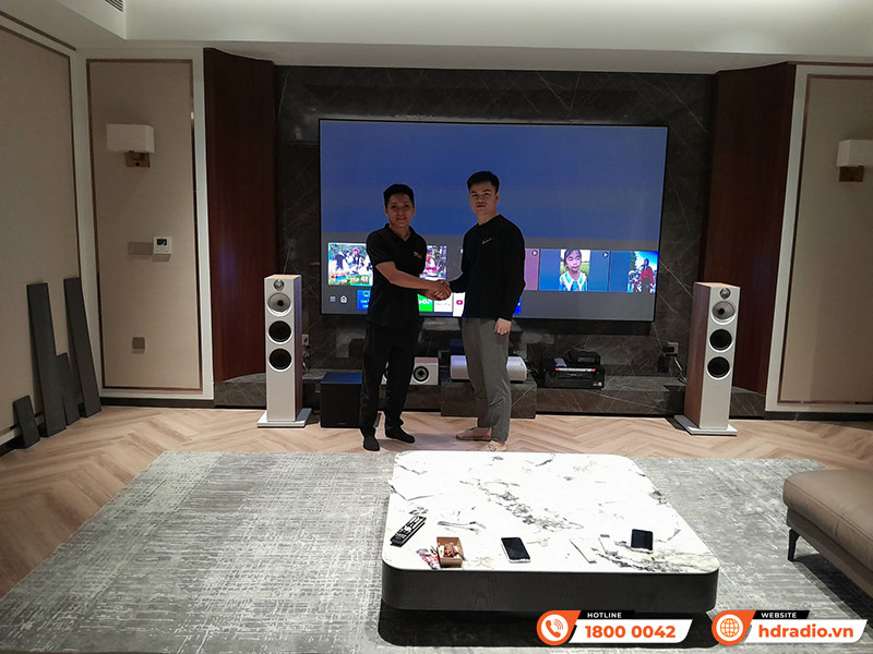 Hệ thống âm thanh xem phim của anh Thế Anh ở Gia Lâm, Hà Nội