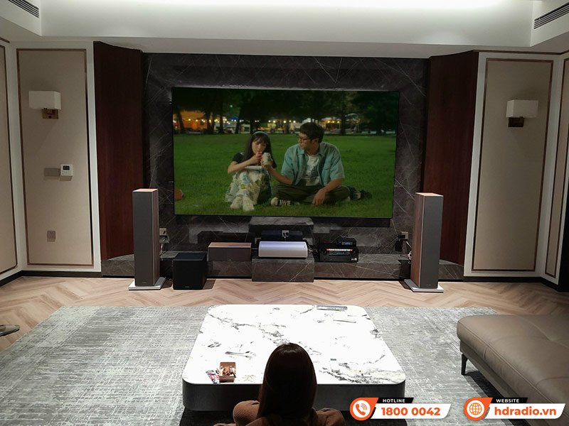 Hệ thống âm thanh xem phim của anh Thế Anh ở Gia Lâm, Hà Nội