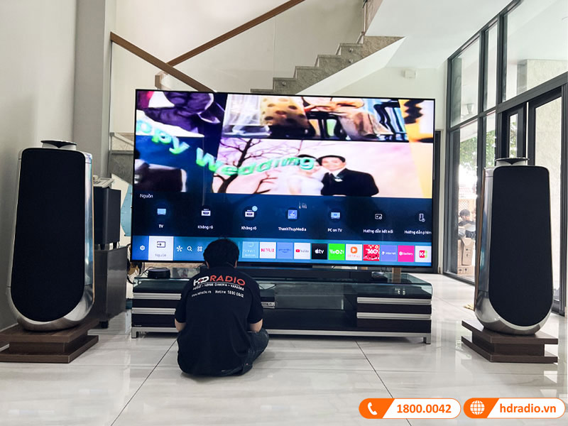 Lắp đặt bộ loa B&O Beolab 50 cho anh Tòng ở Hồ Chí Minh Lắp đặt bộ loa B&O Beolab 50 cho anh Tòng ở Hồ Chí Minh