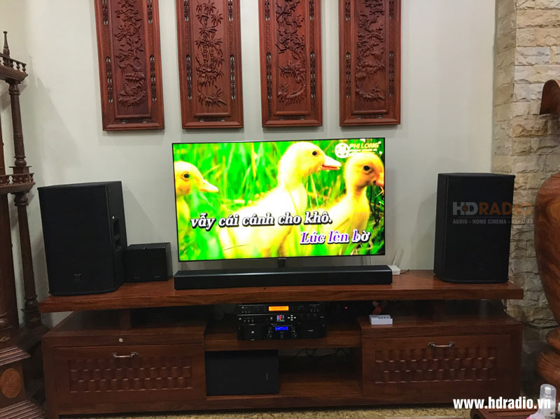 Lắp hệ thống dàn karaoke cho anh Trường ở Bắc Từ Liêm, Hà Nội (Electro Voice EKX12 SAB, JKAudio H2800, JKaudio X6000, JKAudio B9, JBL Studio 260P)