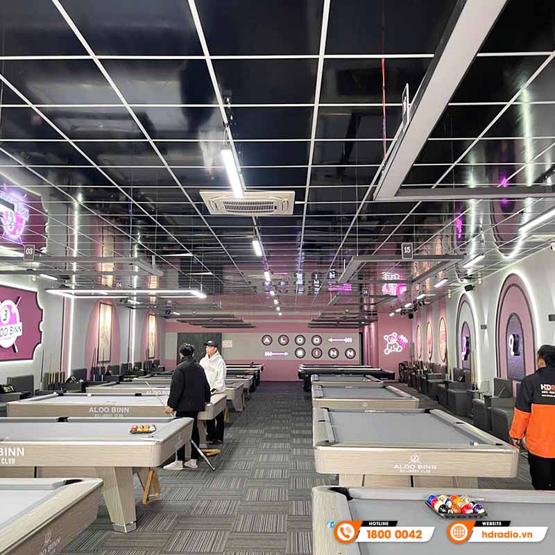 Dàn âm thanh Quán Bi-a của anh Tú ở Hà Nội