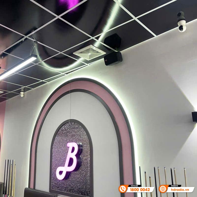 Dàn âm thanh Quán Bi-a của anh Tú ở Hà Nội