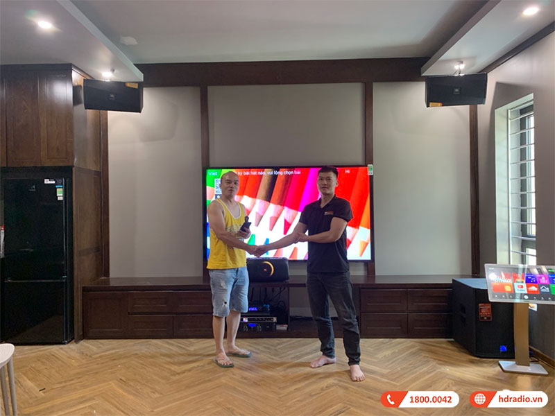 Công trình lắp đặt Loa JBL KPS1 tại nhà anh Tuấn ở Long Biên, Hà Nội