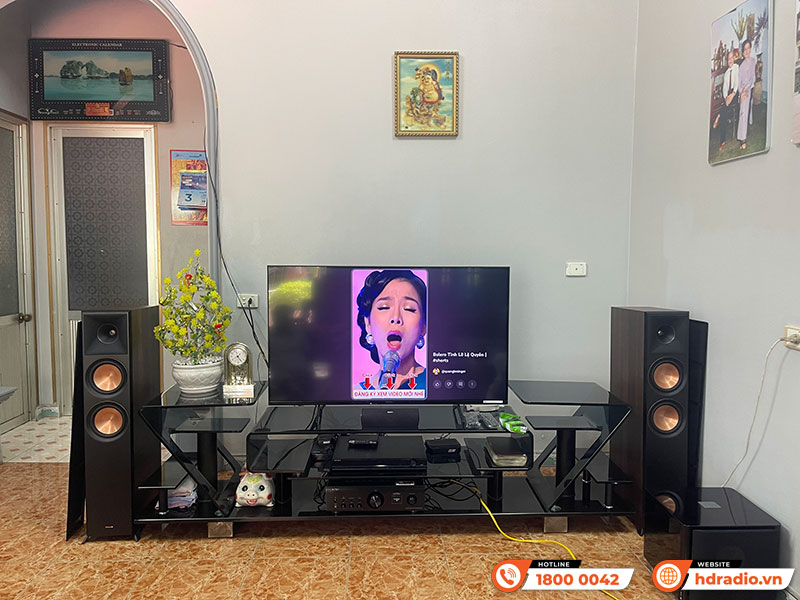 Dàn nghe nhạc 2.1 Klipsch, Denon NN63 của anh Tuyến ở Hạ Long, Quảng Ninh