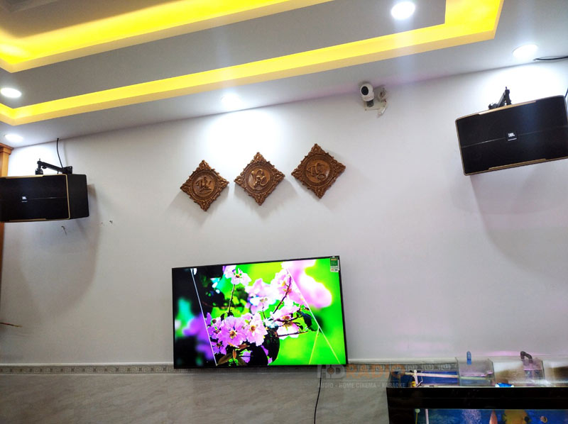 Lắp đặt bộ dàn karaoke cho anh Vinh ở quận Tân Bình, Hồ Chí Minh (JBL Pasion 12, JKAudio H2400, Himedia H10, JKAudio B3 Plus, Listensound LS12A)