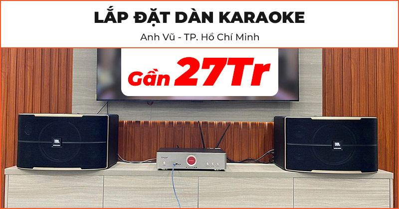 Dàn karaoke của anh Vũ ở Quận Bình Tân, TP.Hồ Chí Minh