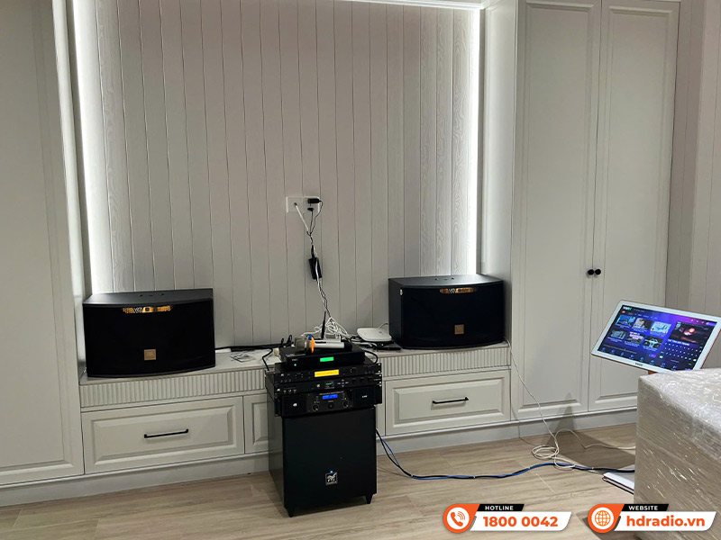 Dàn karaoke của anh Vũ ở Quận 6, TP.Hồ Chí Minh