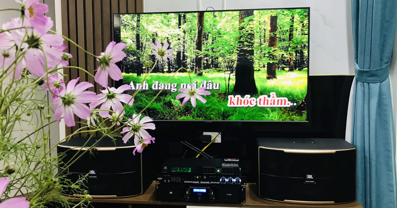 Lắp dàn karaoke gia đình cho chị Thuỷ ở Bắc Từ Liêm, Hà Nội (Loa Pasion 10, Đẩy JK H2400, MicJKaudio B3 Plus, Vang CARD K88 Pro)