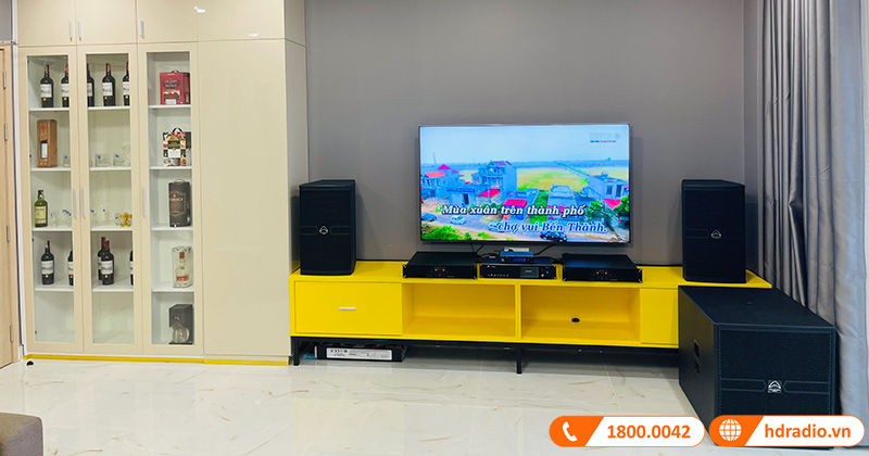 Lắp dàn Karaoke đỉnh cao trị giá hơn 137 triệu đồng cho chú Minh ở Quận 6, Hồ Chí Minh (JKaudio X9900 Pro, Wharfedale Anglo E18B, Wharfedale CPD-2600, Wharfedale Anglo E12)