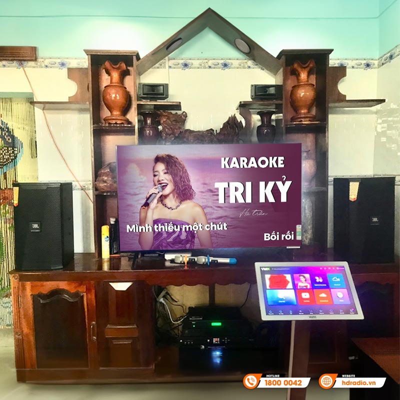 Dàn karaoke JBL KH79 kết hợp đầu màn VietK cho chú Song ở Phú Yên