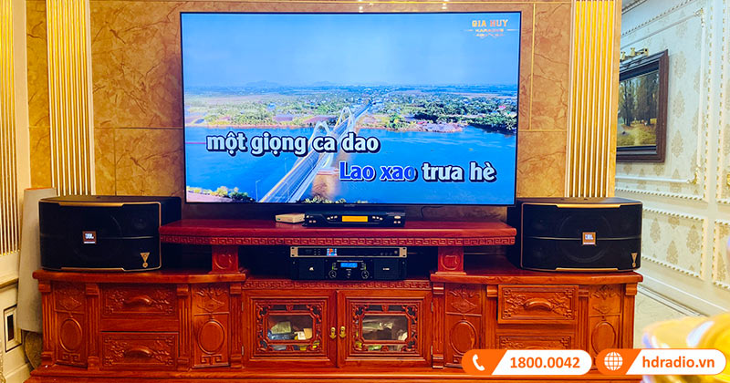 Lắp dàn karaoke Cực Hay trị giá hơn 35 triệu đồng cho cô Hương ở Tây Hồ, Hà Nội (JBL Pasion 10A, Neko DK1000, JKaudio H2400, K800)