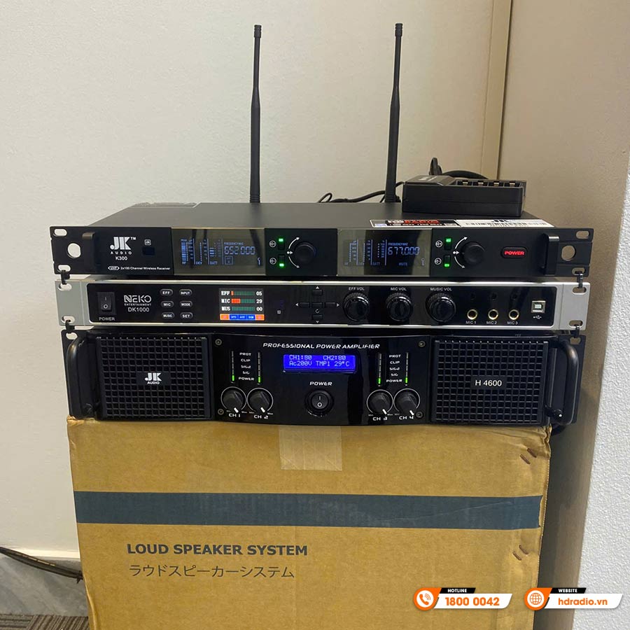 Dàn âm thanh hội trường kết hợp karaoke của Công ty TNHH thương mại đầu tư và phát triển Tân Vinh
