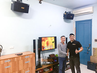 Lắp đặt bộ dàn karaoke cho Chú Giang, tại Thanh Xuân, Hà Nội