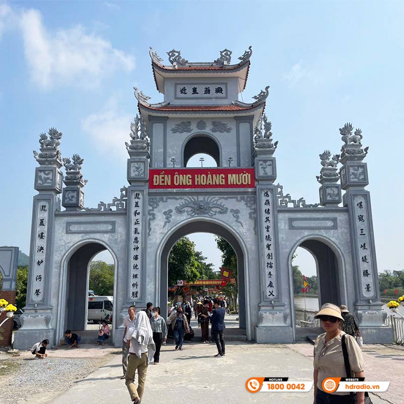 Hệ thống âm thanh thông báo tại đền Ông Hoàng Mười ở Nghệ An