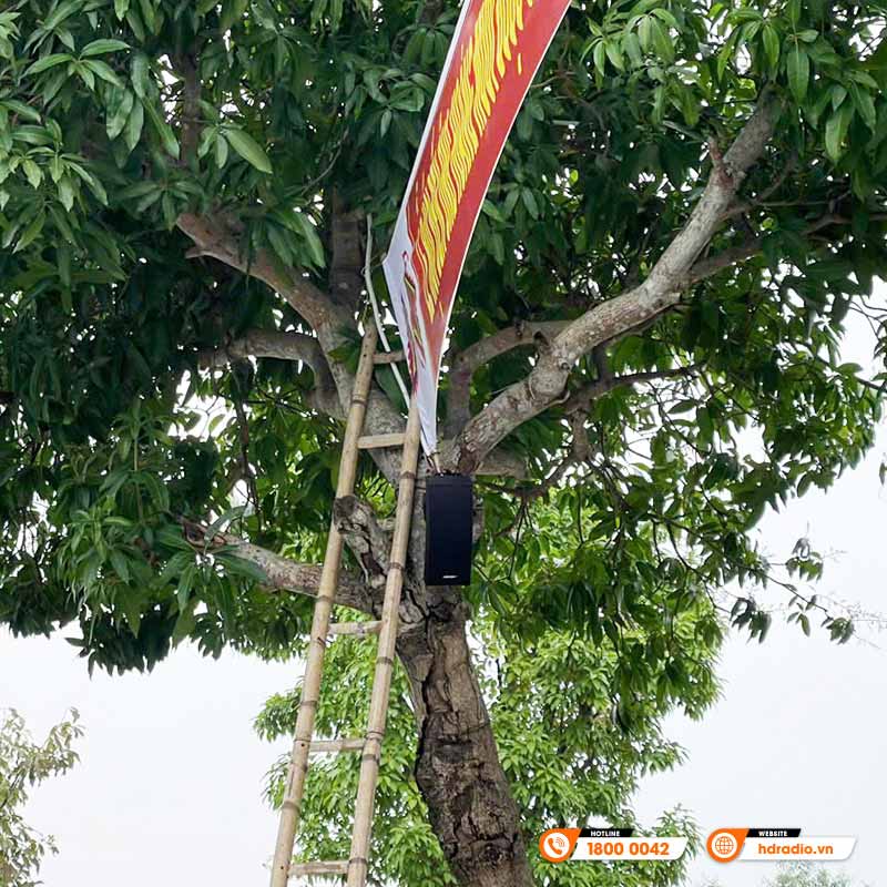 Hệ thống âm thanh thông báo tại đền Ông Hoàng Mười ở Nghệ An